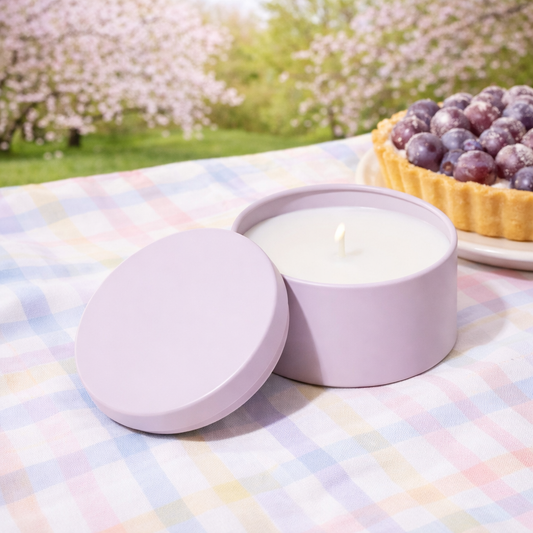 Bougie - tarte au raisin - prévente - picnic glow